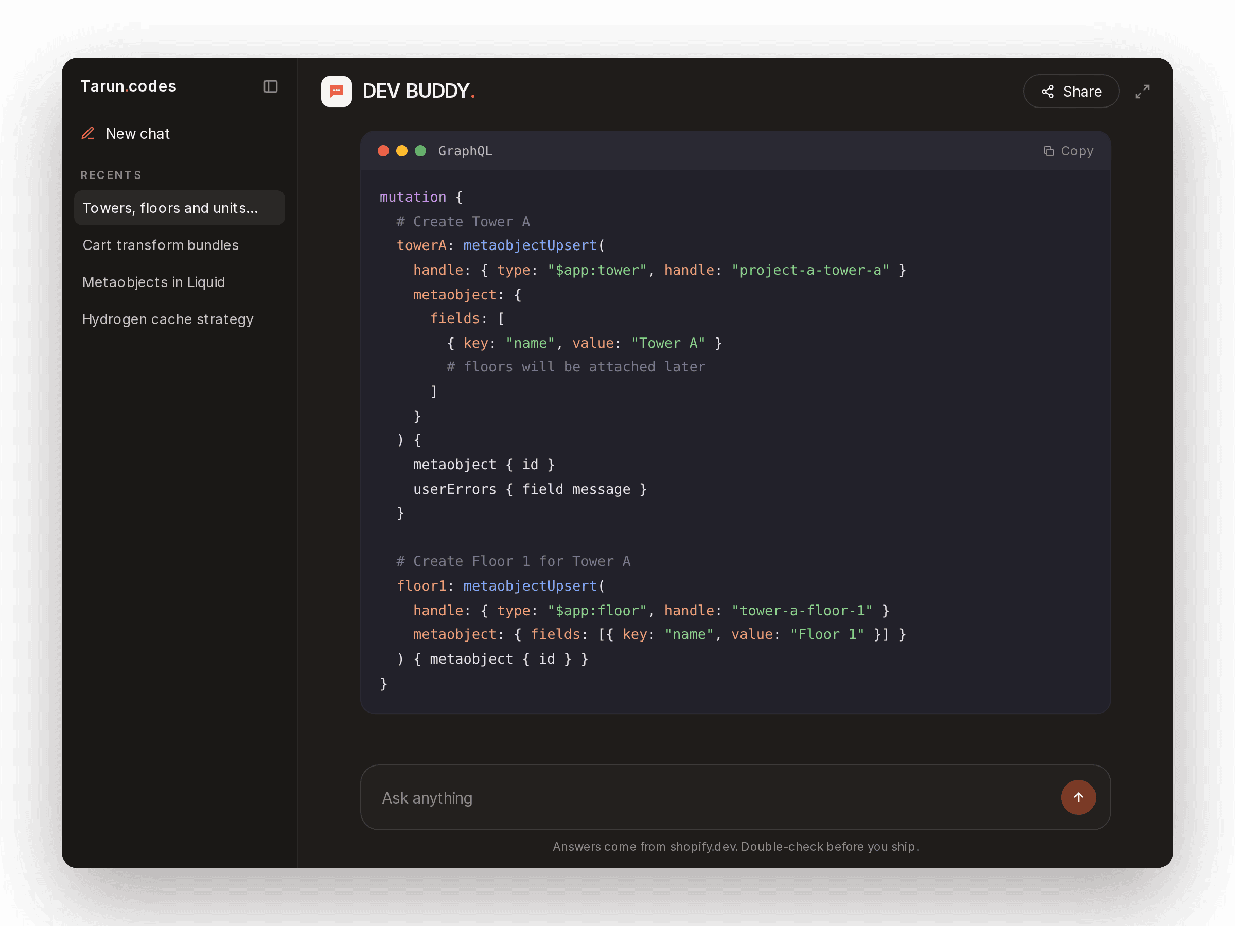 DevBuddy detail 1